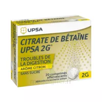 Citrate De Betaïne Upsa 2 G Comprimés Effervescents Sans Sucre Citron 2t/10 à SAINT-JEAN-DE-LA-RUELLE