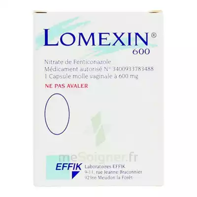 Lomexin 600 Mg Caps Molle Vaginale Plq/1 à SAINT-JEAN-DE-LA-RUELLE