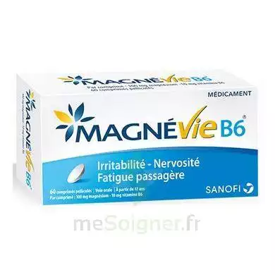 Magnevie B6 100 Mg/10 Mg Comprimés Pelliculés Plaq/60 à SAINT-JEAN-DE-LA-RUELLE