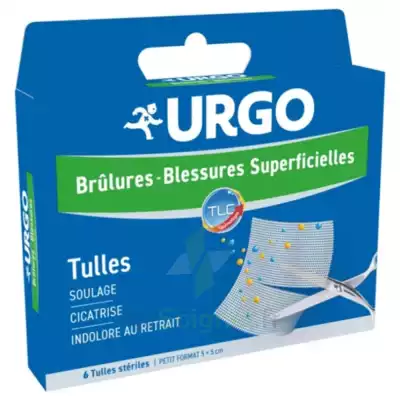 Urgo Brûlures - Blessures Superficielles Tulles Petit Format 5x5cm B/6 à SAINT-JEAN-DE-LA-RUELLE